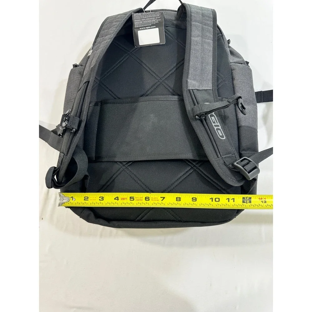 OGIO Backpack Laptop Bag Heather Grey Black Padded Straps Travel School Mens